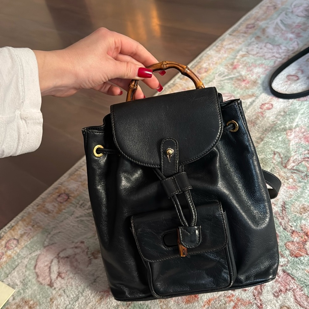 Rare gucci vintage bucket backpack